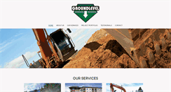 Desktop Screenshot of groundlevelexcavating.com